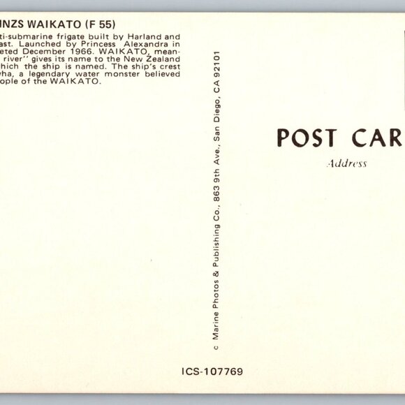 Postcard  Unposted  Warships [Frigates] Lot of 8 Historic Collection #1168 - Picture 6 of 16